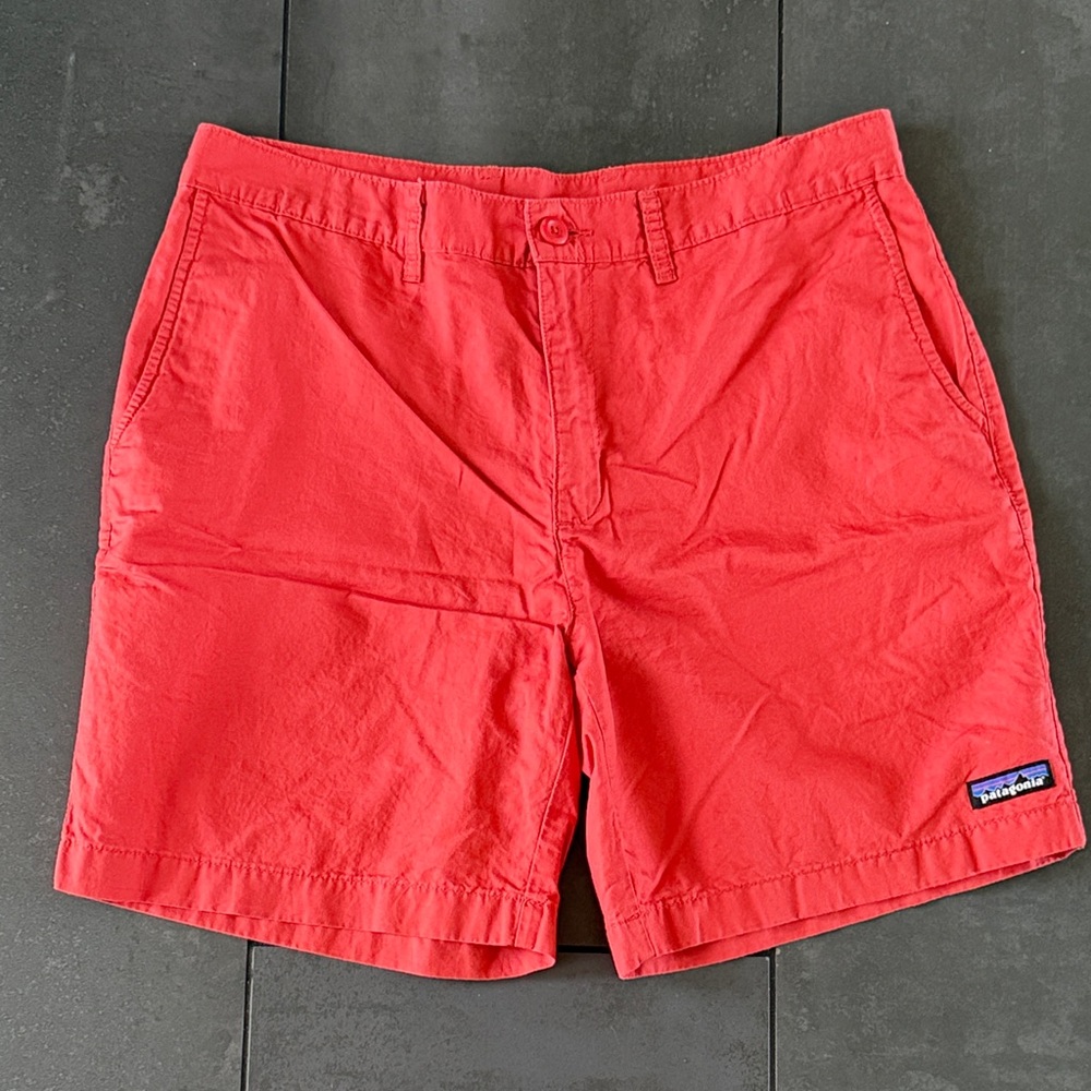 Patagonia Men's Vibrant Coral Flat Front Shorts
